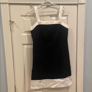 LOFT Black and White Dress